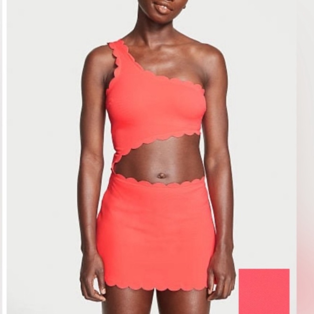 Victoria's Secret Coral One-Shoulder Swim One Piece